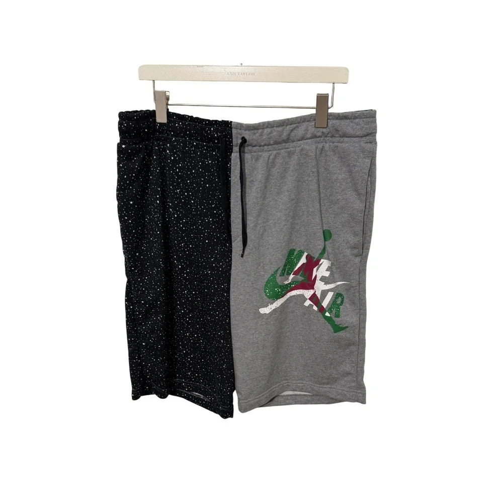 Jordan Jumpman Classics Shorts Mens XL Grey Black Split Speckled CK2854-092